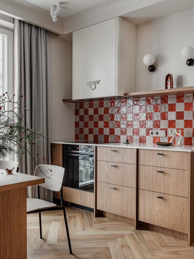 Фотография: Кухня и столовая в стиле Современный, Квартира, Проект дня, Минск, 3 комнаты, Анастасия Венедчук – фото на INMYROOM