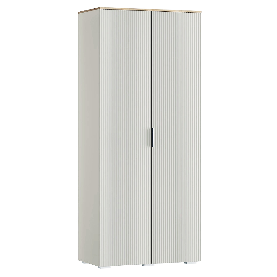 Шкаф распашной для одежды Ингрия светло-серого цвета