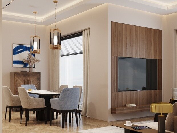 Фото из портфолио Prime Park - 80 кв.м – фотографии дизайна интерьеров на INMYROOM