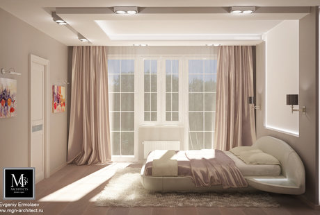 КП Рождествено, дом 450м2, Спальня, варианты