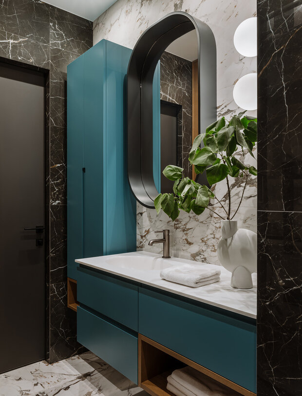 Фотография: Ванная в стиле Классический, Современный, Квартира, Проект недели, Москва, 2 комнаты, 40-60 метров, Андрей Некрасов – фото на INMYROOM