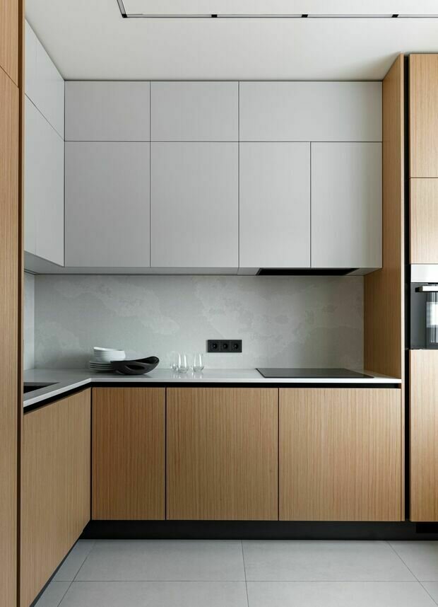 Фотография: Кухня и столовая в стиле Современный, Минимализм, Квартира, Проект дня, Москва, Сталинка, 4 и больше, 60-90 метров, MNdesign – фото на INMYROOM