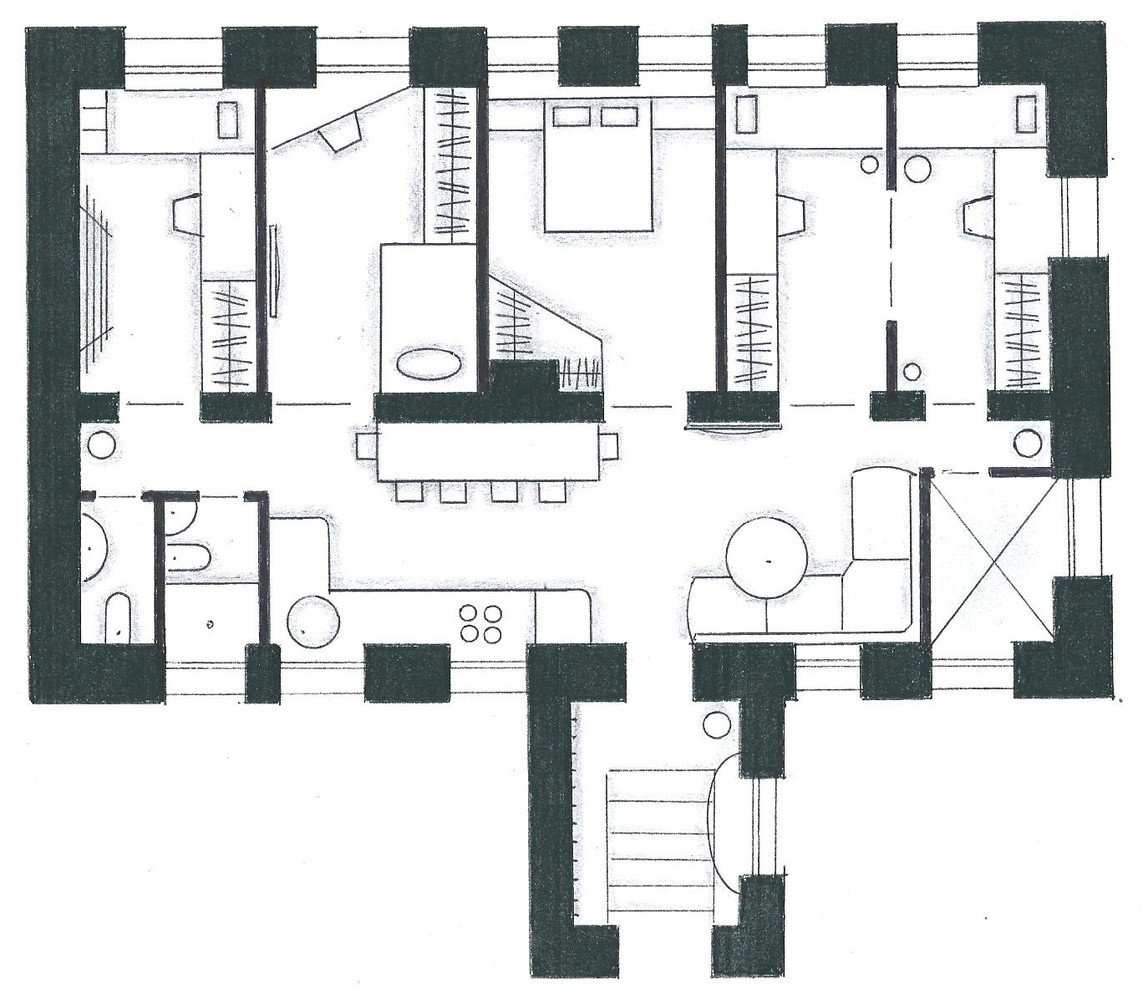 Фото из портфолио Мои перепланировки – фотографии дизайна интерьеров на INMYROOM Фото из портфолио Мои перепланировки – фотографии дизайна интерьеров на INMYROOM