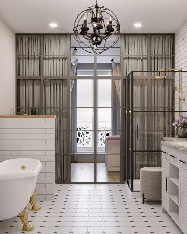 Фото из портфолио 4-хкомнатная квартира в ЖК Ботаника – фотографии дизайна интерьеров на INMYROOM