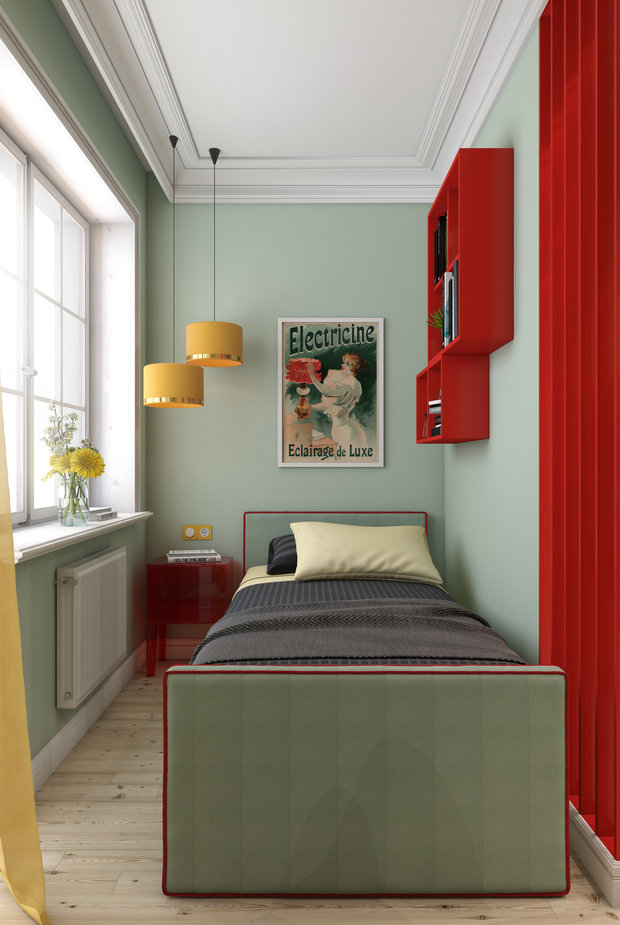 Фотография: Спальня в стиле Современный, Квартира, Студия, Проект недели, Марина Саркисян, Финляндия, до 40 метров – фото на INMYROOM