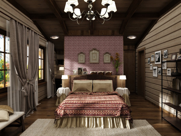 Фото из портфолио Спальни в шале – фотографии дизайна интерьеров на INMYROOM