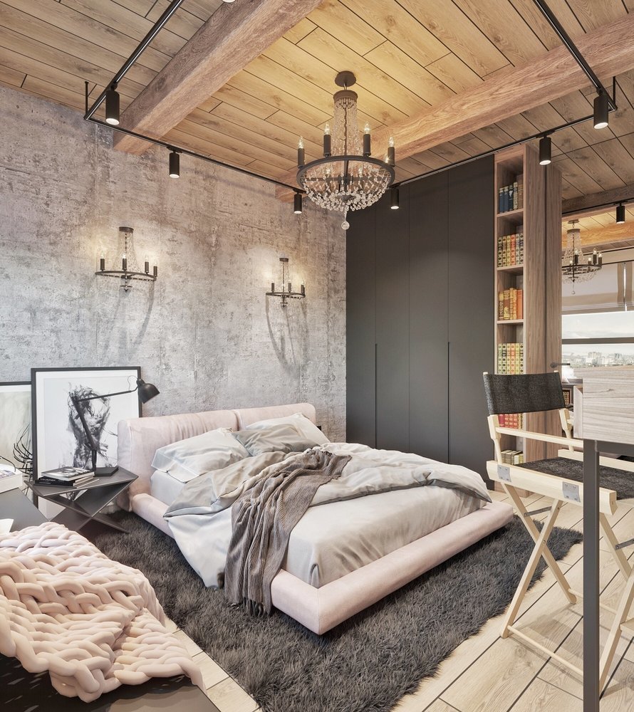 Фотография: Спальня в стиле Лофт, Гид, Елена Иванова, Никита Зуб, Co:Interior, OM Design, энциклопедия_перепланировка, Cartelle Design, энциклопедия_интерьер, IN MY BOX, премия 2018 INMYROOM – фото на INMYROOM Фотография: Спальня в стиле Лофт, Гид, Елена Иванова, Никита Зуб, Co:Interior, OM Design, энциклопедия_перепланировка, Cartelle Design, энциклопедия_интерьер, IN MY BOX, премия 2018 INMYROOM – фото на INMYROOM