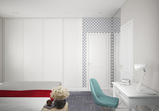 Фотография: Спальня в стиле Скандинавский, Современный, Дом, Проект недели, Дом и дача, Московская область, кухня-гостиная дизайн, Студия 3.14, Таунхаус, Тимур Абдрахманов, Борис Комаровский, Ирина Леготкина, таунхаус с мансардой – фото на INMYROOM
