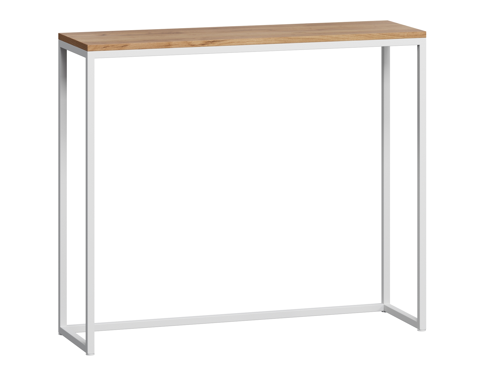 Консоль Мальборк коричневого цвета с белым основанием 