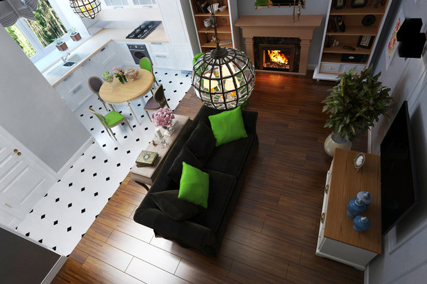 Фото из портфолио Стандартный дизайн-проект таунхауса. Вариант 2. – фотографии дизайна интерьеров на INMYROOM