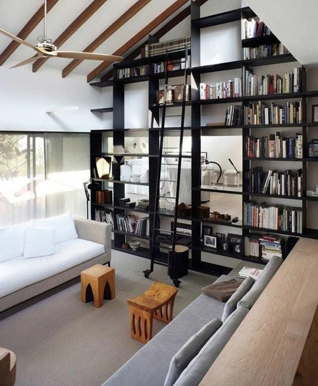 Фотография: Гостиная в стиле Современный, Системы хранения, Библиотека, Домашняя библиотека – фото на INMYROOM Фотография: Гостиная в стиле Современный, Системы хранения, Библиотека, Домашняя библиотека – фото на INMYROOM