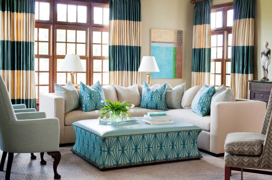Фотография: Гостиная в стиле Восточный, Декор интерьера, Текстиль, Шторы – фото на INMYROOM