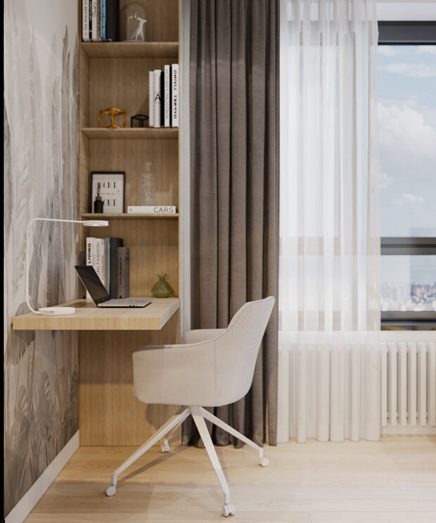 Фото из портфолио Уютная студия в ЖК Селигер – фотографии дизайна интерьеров на INMYROOM