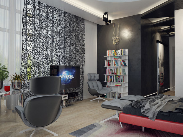 Фото из портфолио красное и черное – фотографии дизайна интерьеров на INMYROOM