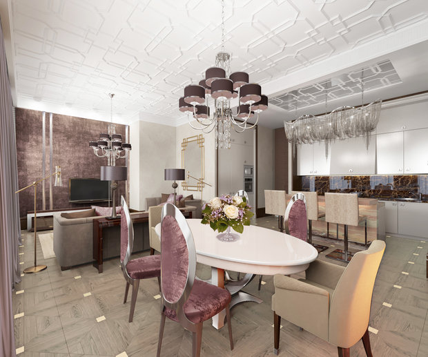 Фотография: Кухня и столовая в стиле Классический, Гостиная, Советы, Дизайн-студия Ольги Кондратовой, Ольга Кондратова – фото на INMYROOM