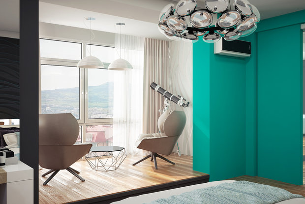 Фото из портфолио Спальня с видом на море – фотографии дизайна интерьеров на INMYROOM