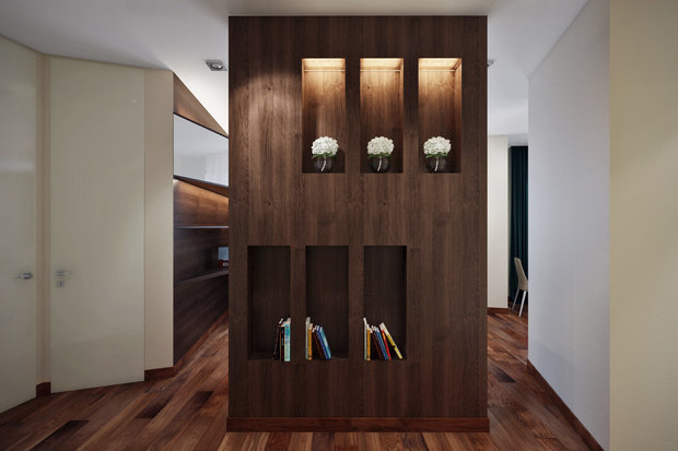 Фотография: Прихожая в стиле Минимализм, Квартира, Планировки, Проект недели, Москва, Зеленый, Степан Бугаев, «Победа дизайна» – фото на INMYROOM