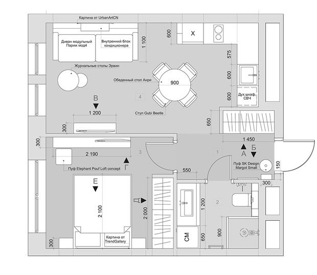 Фото из портфолио 110_greenpark – фотографии дизайна интерьеров на INMYROOM