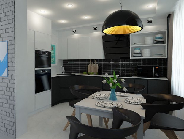 Фото из портфолио 3к.кв. в ЖК Атлант (58,9 кв.м) – фотографии дизайна интерьеров на INMYROOM