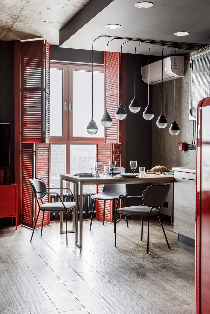 Фотография: Кухня и столовая в стиле Лофт, Квартира, Советы, Отделка стен, Loggia, покраска стен, декоративная отделка стен – фото на INMYROOM Фотография: Кухня и столовая в стиле Лофт, Квартира, Советы, Отделка стен, Loggia, покраска стен, декоративная отделка стен – фото на INMYROOM