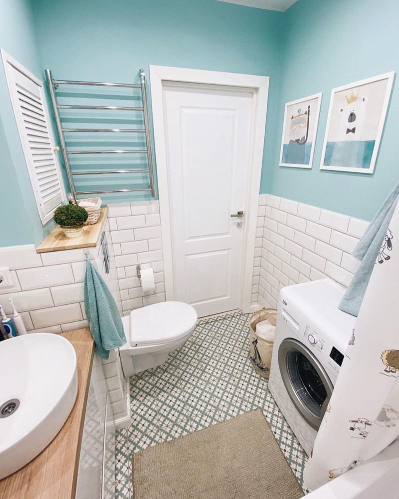 Фотография: Ванная в стиле Скандинавский, Квартира, Проект недели, Сбербанк, домклик, Сбер, СберСтрахование – фото на INMYROOM Фотография: Ванная в стиле Скандинавский, Квартира, Проект недели, Сбербанк, домклик, Сбер, СберСтрахование – фото на INMYROOM