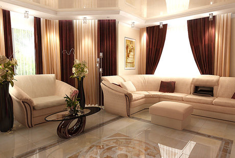 Классическая гостиная комната