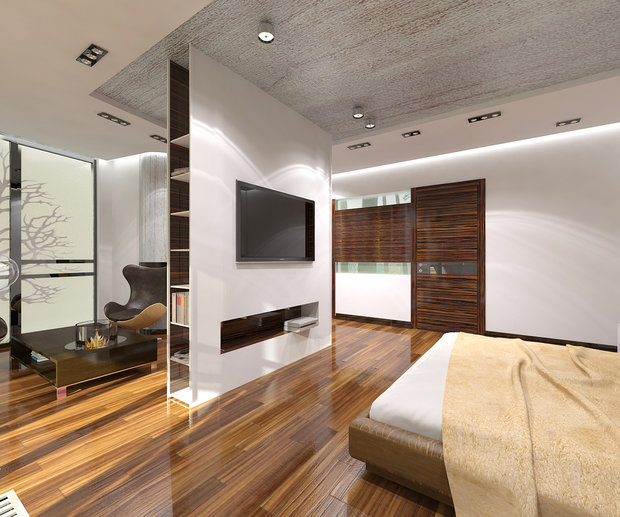 Фото из портфолио Спальня в загородном дом – фотографии дизайна интерьеров на INMYROOM