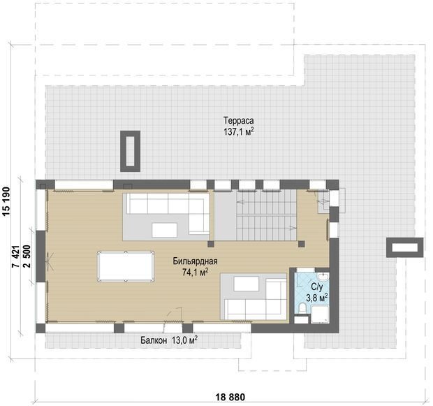 Фото из портфолио Vesconti_473 м2 – фотографии дизайна интерьеров на INMYROOM