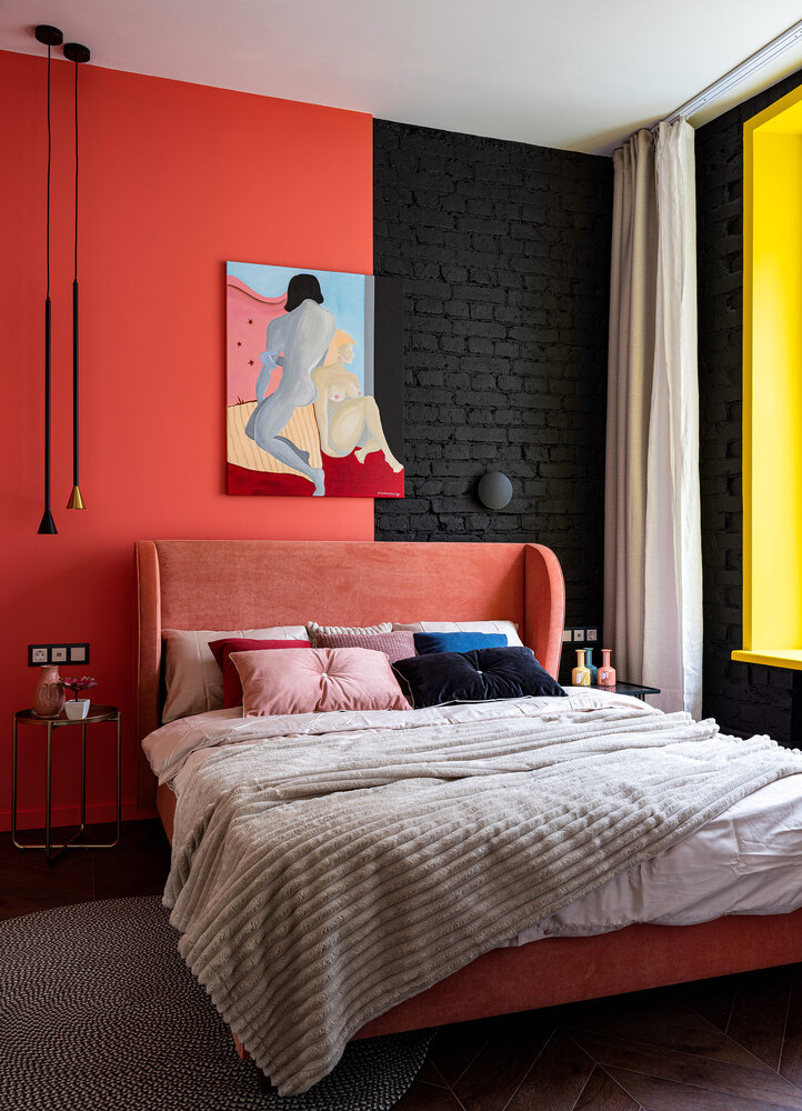 Фотография: Спальня в стиле Современный, Эклектика, Квартира, Проект недели, Москва, 2 комнаты, 40-60 метров, Наталия Турченко – фото на INMYROOM Фотография: Спальня в стиле Современный, Эклектика, Квартира, Проект недели, Москва, 2 комнаты, 40-60 метров, Наталия Турченко – фото на INMYROOM