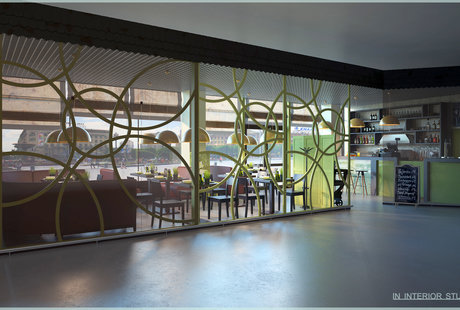 Дизайн пиццерии Cafe Da Vinci