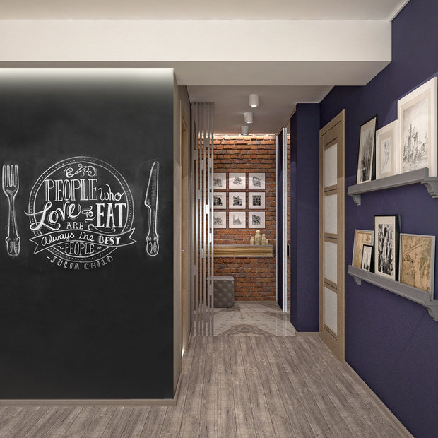 Фото из портфолио LOFT в однокомнатной хрущевке – фотографии дизайна интерьеров на INMYROOM