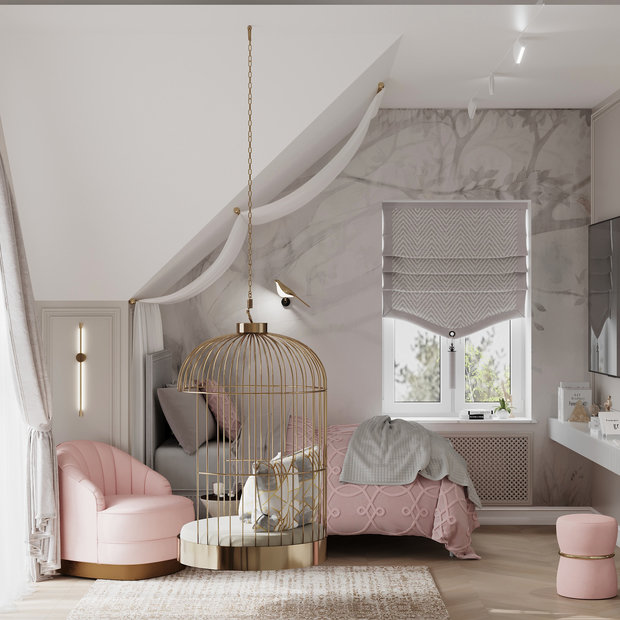 Фото из портфолио Детская "Весенний сад" – фотографии дизайна интерьеров на INMYROOM