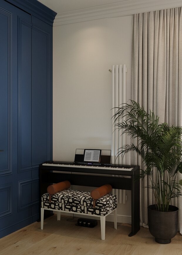 Фотография: Гостиная в стиле Современный, Квартира, Проект дня, Москва, Монолитный дом, 2 комнаты, 40-60 метров, Project P, Анастасия Петухова – фото на INMYROOM