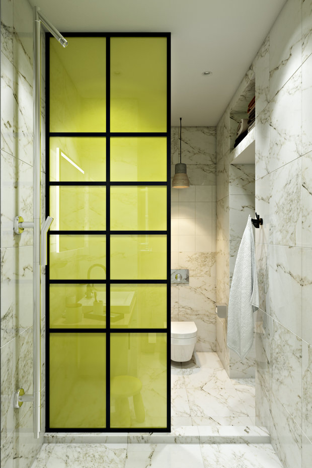 Фотография: Ванная в стиле Современный, Скандинавский, Квартира, Проект недели, Санкт-Петербург, Монолитный дом, 2 комнаты, 40-60 метров, Сергей Клочков – фото на INMYROOM