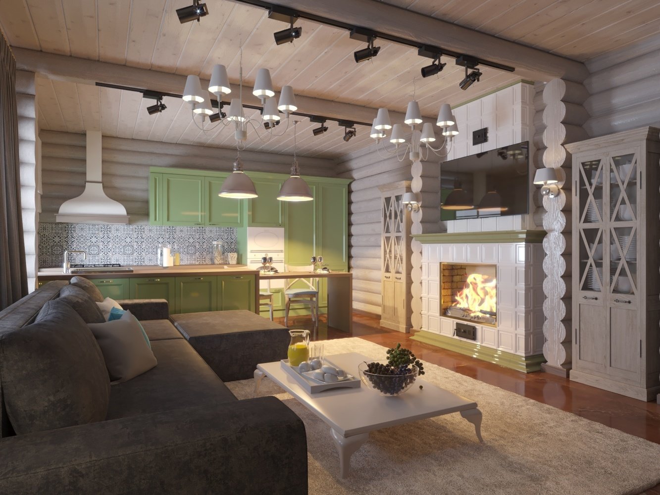 Фото из портфолио Дизайн-проект гостиной в частном доме. – фотографии дизайна интерьеров на INMYROOM Фото из портфолио Дизайн-проект гостиной в частном доме. – фотографии дизайна интерьеров на INMYROOM