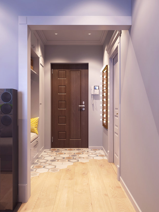 Фото из портфолио г. Сургут ЖК "За ручьём" ул., Университетская 19, 72 кв.м – фотографии дизайна интерьеров на INMYROOM