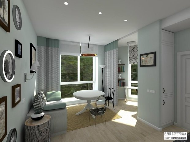 Фото из портфолио Легкая эклектика – фотографии дизайна интерьеров на InMyRoom.ru