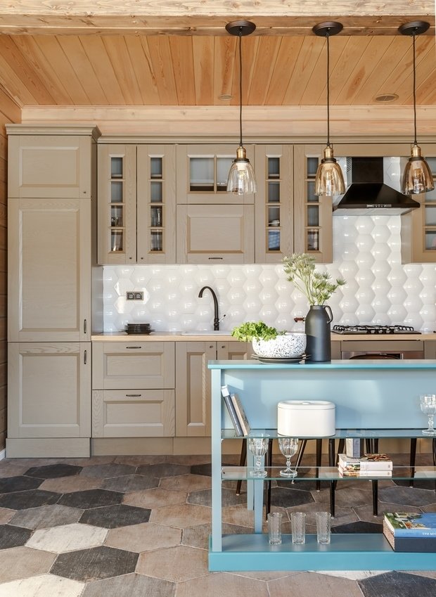 Фотография: Кухня и столовая в стиле Современный, Эко, Дом, Проект недели, Дом и дача, Истринский район, 2 комнаты, 60-90 метров, Дарья Власова, ПРЕМИЯ INMYROOM – фото на INMYROOM