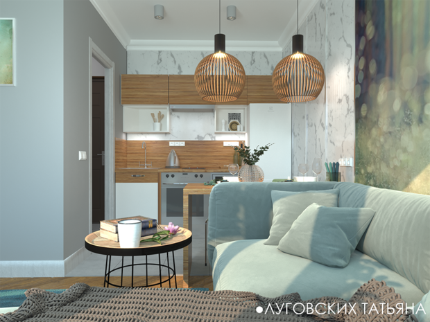Фото из портфолио квартира студия 29 м2 – фотографии дизайна интерьеров на INMYROOM