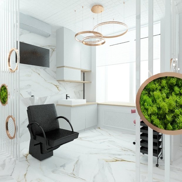 Фото из портфолио Салон красоты – фотографии дизайна интерьеров на INMYROOM