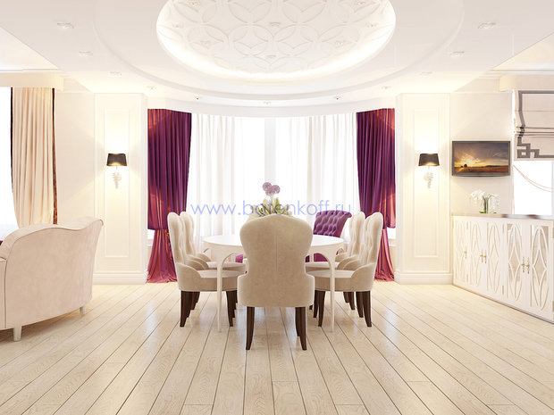 Фото из портфолио Дизайн проект гостиной в современной классике от Батенькофф – фотографии дизайна интерьеров на InMyRoom.ru