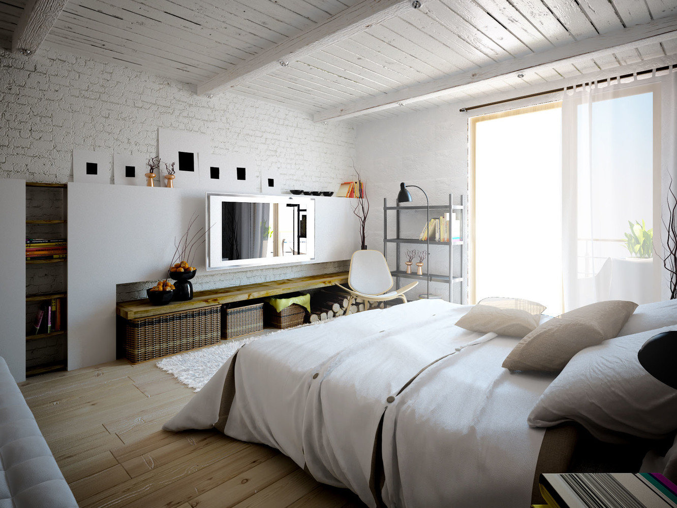 Фотография: Спальня в стиле Скандинавский, Квартира, Дом, Дома и квартиры, Проект недели – фото на INMYROOM