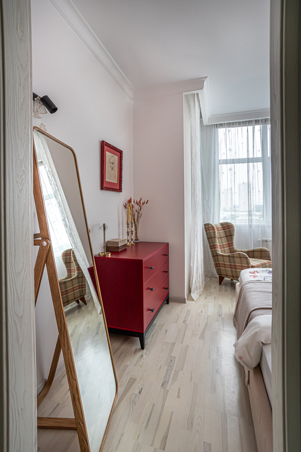 Фотография: Спальня в стиле Классический, Современный, Квартира, Проект недели, Москва, 3 комнаты, 60-90 метров, Елена Рязанова – фото на INMYROOM