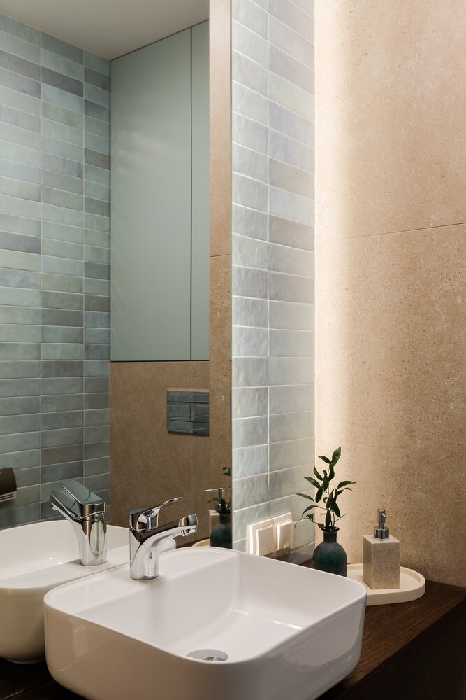 Фотография: Ванная в стиле Современный, Квартира, Проект недели, Санкт-Петербург, 3 комнаты, 60-90 метров, Олеся Парамонова – фото на INMYROOM