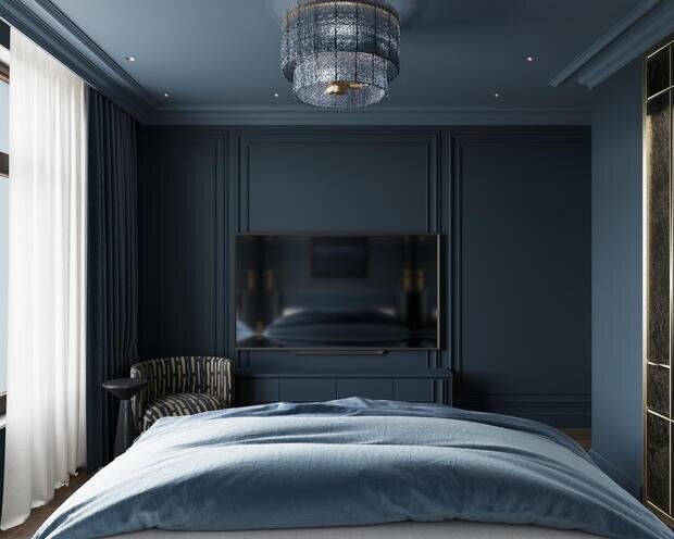 Фото из портфолио Дизайн интерьера квартиры в ЖК «Noble (Нобл)» с элементами американской классики – фотографии дизайна интерьеров на INMYROOM