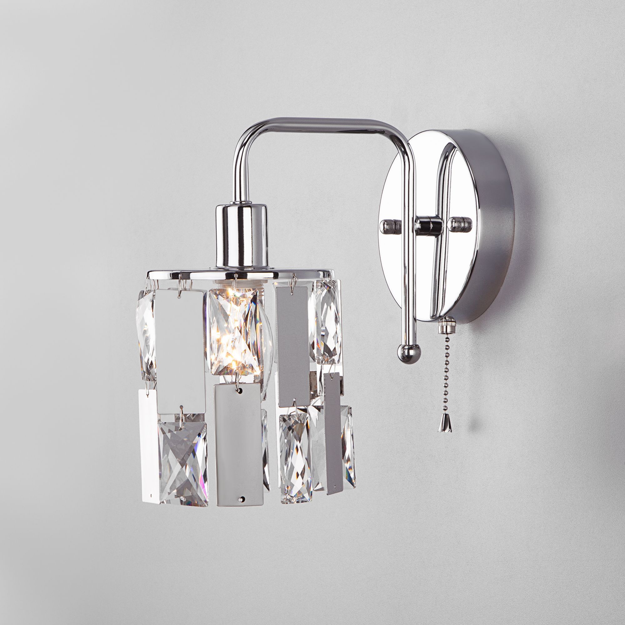 Бра Scoppio с хрустальным плафоном