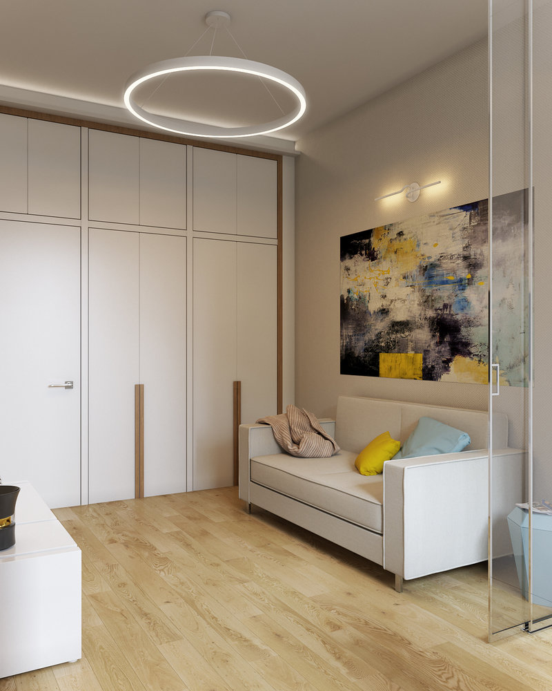 Фотография: Кабинет в стиле Современный, Квартира, Проект дня, Москва, Студия 3.14, Сталинка, 3 комнаты, 60-90 метров, Марина Козлякова – фото на INMYROOM