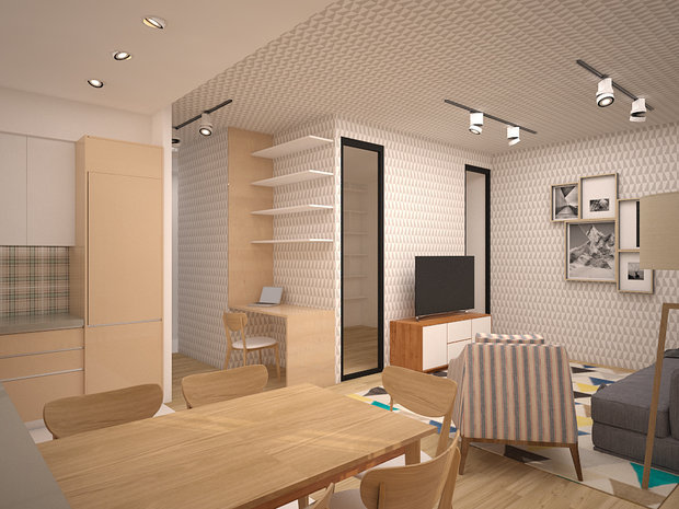 Фото из портфолио В традициях скандинавского дизайна – фотографии дизайна интерьеров на INMYROOM