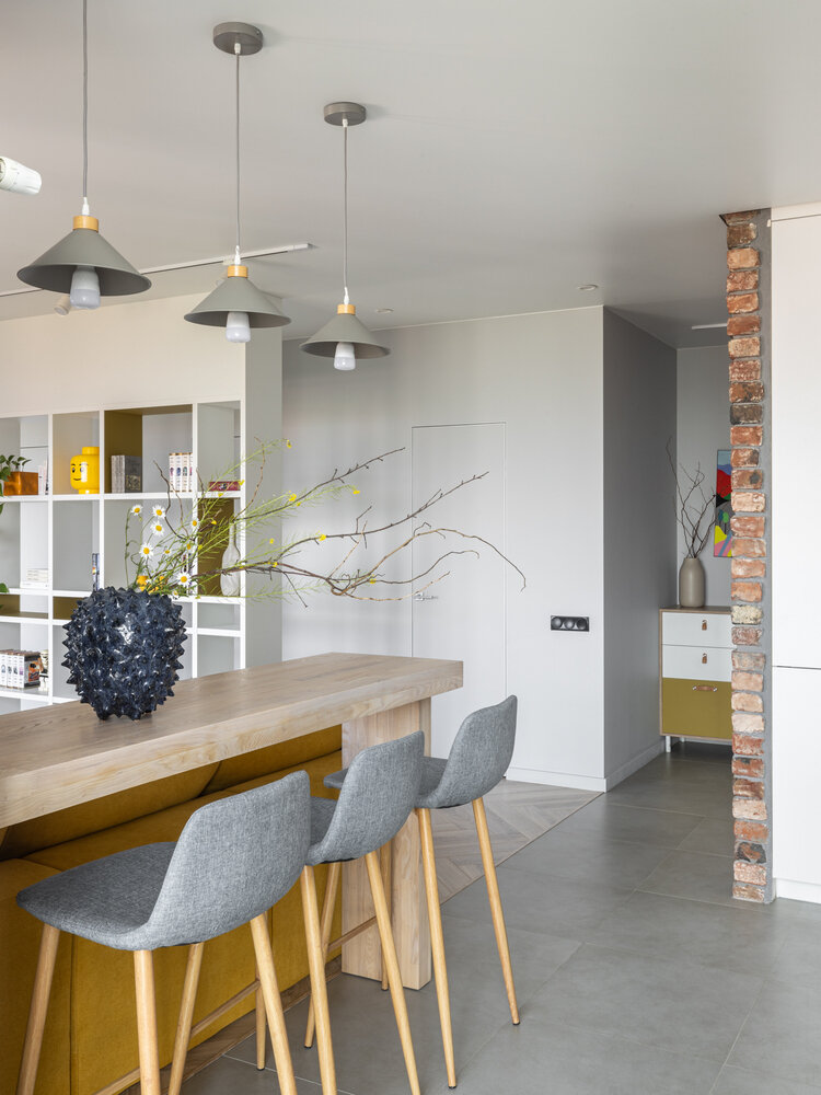 Фотография: Кухня и столовая в стиле Современный, Скандинавский, Квартира, Проект дня, 3 комнаты, 60-90 метров, Уфа, Эльмира Галимова – фото на INMYROOM Фотография: Кухня и столовая в стиле Современный, Скандинавский, Квартира, Проект дня, 3 комнаты, 60-90 метров, Уфа, Эльмира Галимова – фото на INMYROOM