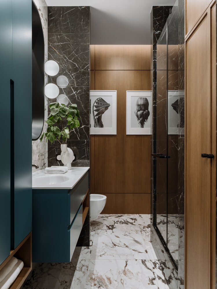 Фотография: Ванная в стиле Классический, Современный, Квартира, Проект недели, Москва, 2 комнаты, 40-60 метров, Андрей Некрасов – фото на INMYROOM